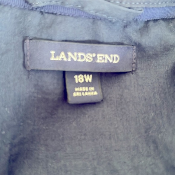 LANDS ‘ END Navy Blue Women's Dress PLUS SIZE 18 - Picture 3 of 9